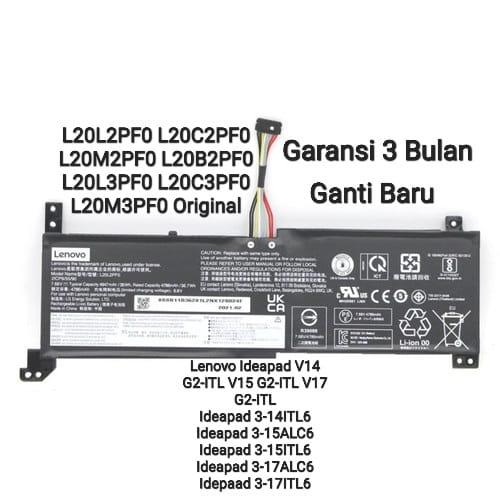Jual Baterai Lenovo Ideapad 3-14ITL6 Ideapad 3-15ALC6 Ideapad