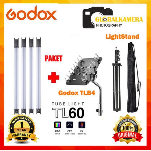 Kit Godox TL60-KIT – 4 Tubes LED RGB – Éclairage Photo/vidéo – Occasion