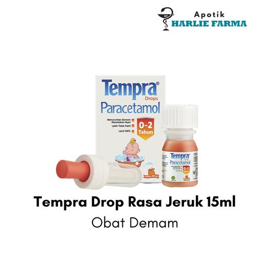 Jual Tempra Paracetamol Drop 15ml Obat Demam Anak 0-2 Tahun - Jeruk ...