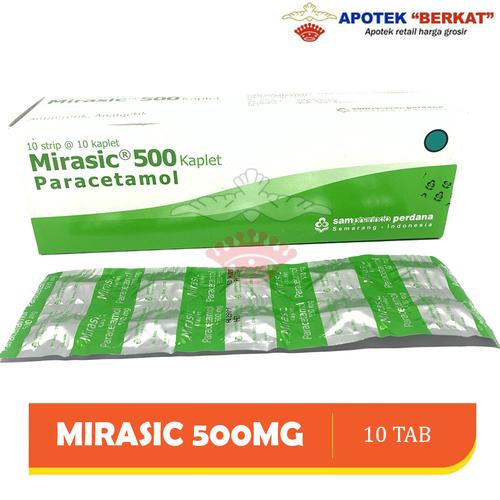 Jual MIRASIC 500 MG STRIP 10 KAPLET / PARACETAMOL / SAKIT GIGI Kab