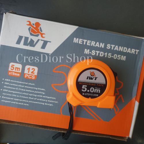 Jual meteran 5m 5 meter 10m 10 mtr measurement tape ABS case IWT JAPAN ...