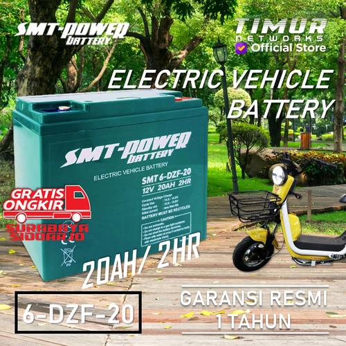 Jual BATTERY SMT 6-DZF-20 12V 20AH 2HR - AKI SEPEDA LISTRIK SELIS
