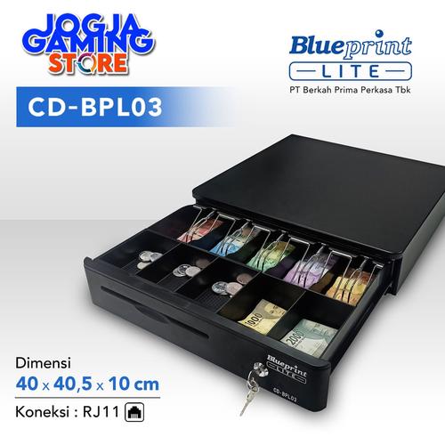 Jual CASH DRAWER LACI KASIR UANG BLUEPRINT CDBPL03 40x40,5x10 cm BPL03