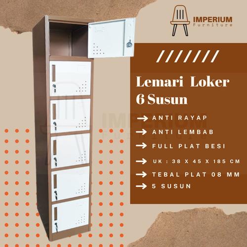 Promo Loker Besi / Lemari Loker / Loker 6 Pintu / Loker Besi 6 Pintu