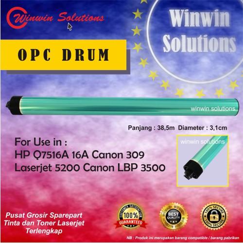Jual OPC Drum 16A Q7516A 5200 LBP3500 70A 93A 14A M435 M712 CRG309 M725