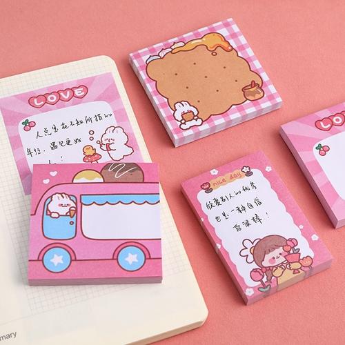 Jual STICKY NOTE INS AESTHETIC GIRL MEMO PAD PINK CARTOON CUTE KAWAII ...