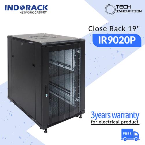 Jual INDORACK Close Rack 20U Depth 900mm Perforated Door Rak Server ...