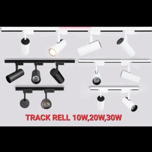 Jual LAMPU RELL LED TRACK LAMP 10W 20W 30W COB TRACK LIGHT SPOT LIGHT ...