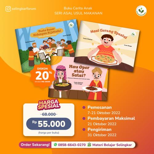 Jual Buku Cerita Anak Seri Asal Usul Makanan - Nasi Goreng - Kab