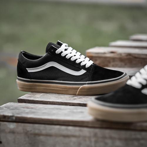 Jual Sepatu Sneakers Vans Old Skool Classic Black Gum Original