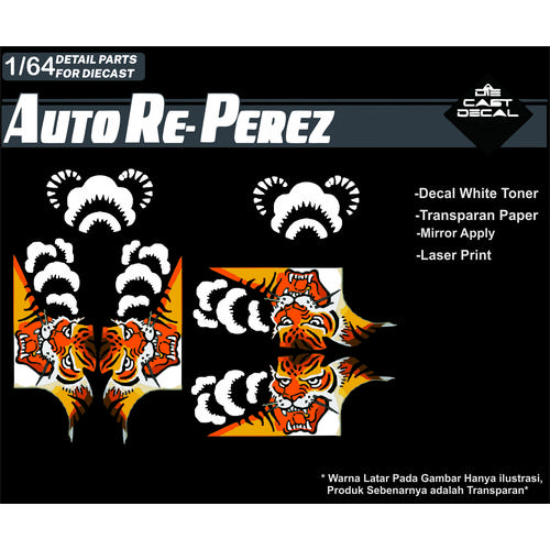 Jual [WHITE TONER] DECAL HOTWHEELS WHITE TONER LIVERY MOST WANTED BIG