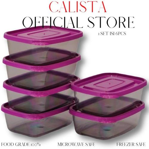 Mini Countainer Calista Jual Food Kontainer Container Prep Set Toples Calista Furano Smoke 6Pcs ...