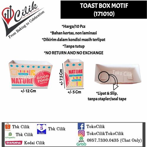 Jual toast+box+motif+dus+kemasan+kertas+packaging+roti+sandwich ...