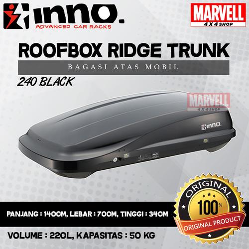 Jual Roof Box Roofbox Inno Ridge Trunk 240 Black Bagasi Atas Mobil 220