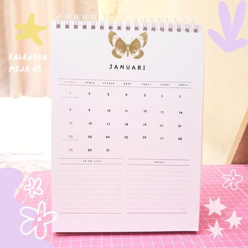Jual Kalender Aesthetic / Kalender Meja - A5 (Libur nasional) PART 1 ...
