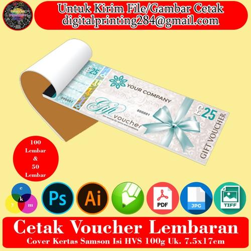 Jual Cetak Voucher Kupon Cetak 2 sisi - 100 lembar - Jakarta Barat ...