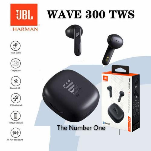 Jual Jbl Wave 300 Earphone Bluetooth Wireless Tws Earbuds Merah