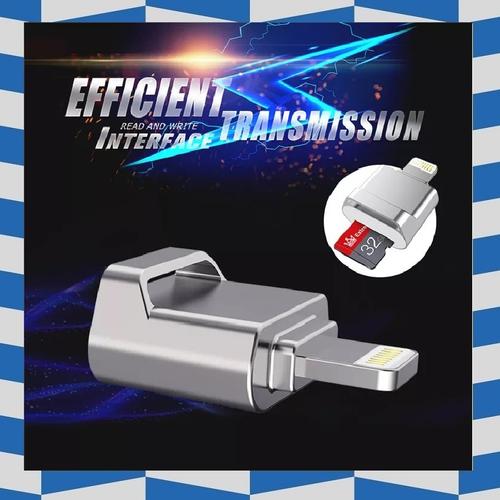 Jual Aluminum Alloy Lightning Card Reader Micro SD for iPhone/iPad