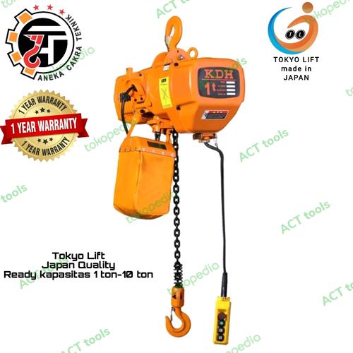 Jual electric chain hoist 10 ton 6 meter 380V Tokyo Lift japan