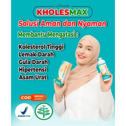 Gambar Kholesmax Herbal Obat Kolesterol Trigliserida Turunkan Lemak Darah dari RUMAH SEHAT GREEN TURBAN STORE Kab. Cilacap Tokopedia