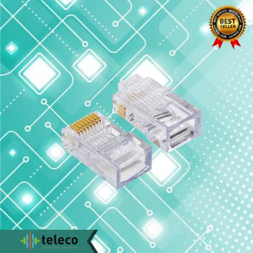 Jual Konektor LAN Connector RJ45 Cat6e Modular Plug Jakarta