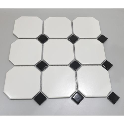 Jual Keramik Lantai Octagonal Hitam Putih Eleganza BJ9510 - Kota Depok