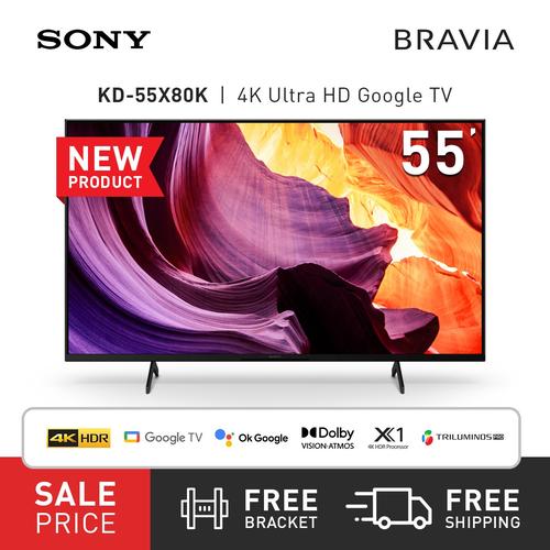 Promo SONY Bravia LED X80K 4K HDR Google TV 55 Inch KD55X80K Black