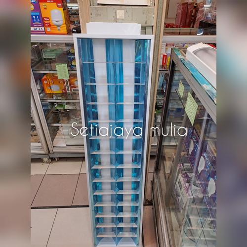 Jual kap Lampu RMI 2x36 kosongan/kap RMI 2x36 + Lampu TL Led 16watt ...