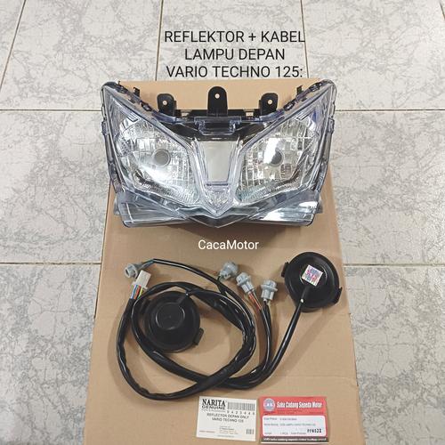 Jual REFLEKTOR + COB KABEL LAMPU VARIO TECHNO 125 OLD / FI ( 2013