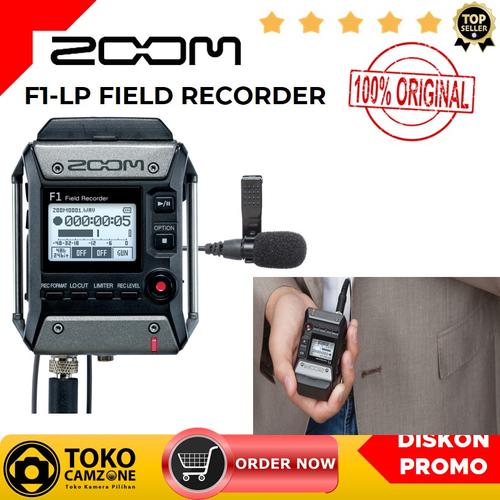 Jual Zoom F1 LP Field Recorder with Lavalier Microphone Jakarta