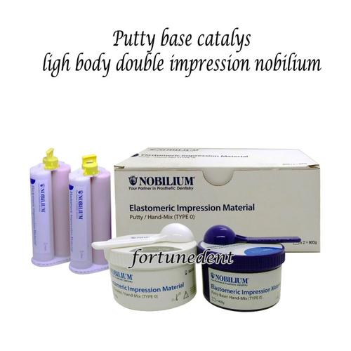 Jual dental putty double impression nobilium light body light body