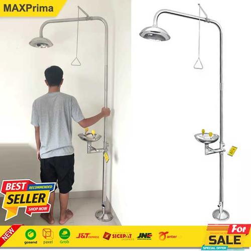 Jual Safety Shower Emergency Eyewash Eye Wash Stainless Steel Jakarta