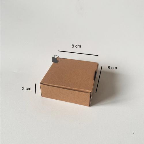 Jual Box 8x8x3 cm, Box Corrugated, Dus Packaging Kardus, Die Cut DC 883 ...