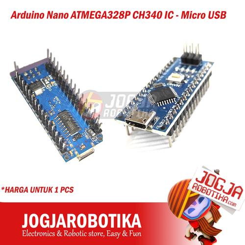 Jual ARDUINO NANO ATMEGA328P CH340/FTDI (kw) IC - MICRO USB Tersolder ...