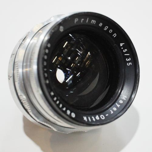 Objectif Meyer Gorlitz Optik Primagon 35mm F4.5 Pour Exakta – Vintage – État D'usage