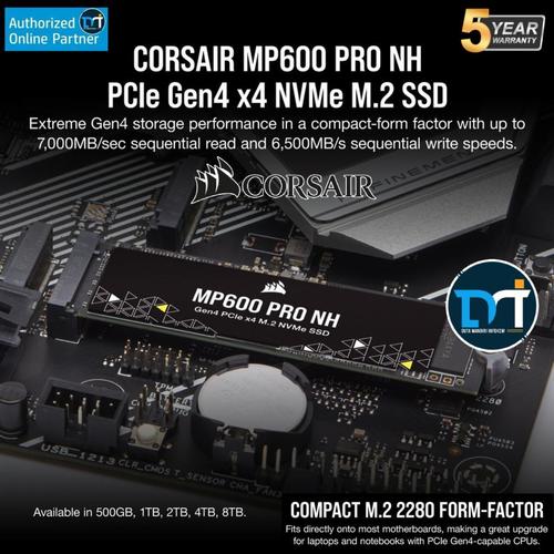 Promo CORSAIR MP600 PRO NH SSD 500GB 1TB 2TB 4TB 8TB NVMe