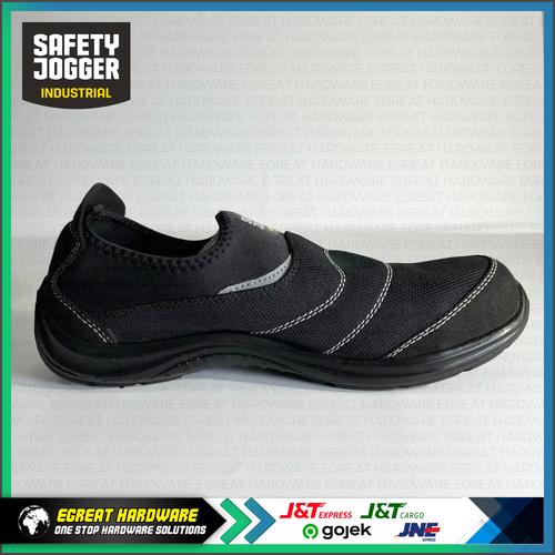 Jual Sepatu Safety Jogger Model Yukon S1P Black Safety Shoes Steel Cap