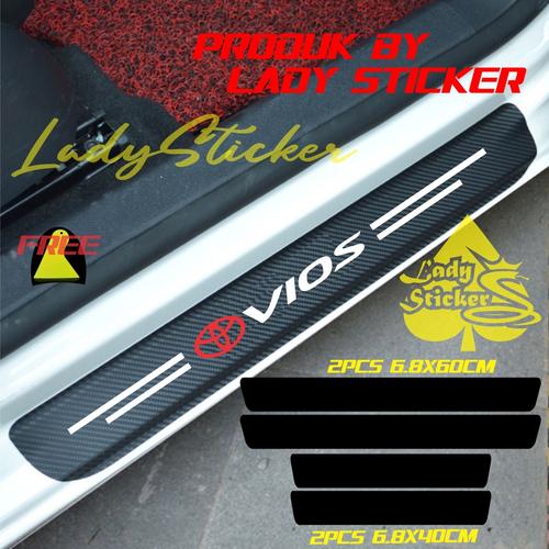 Promo SILLPLATE CARBON 3D MOBIL VIOS STICKER KARBON 3D MOBIL TOYOTA ...