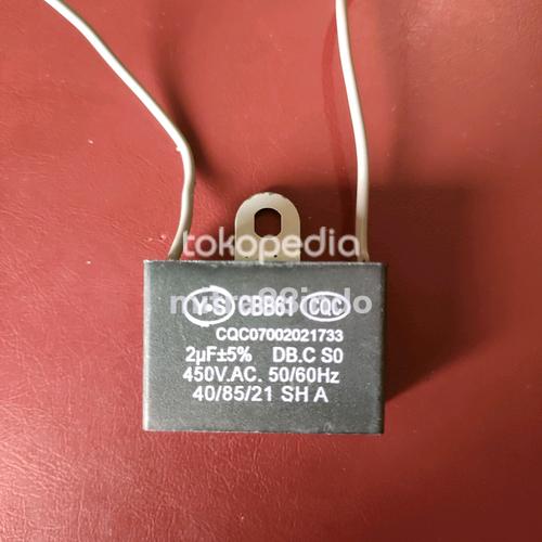 Jual kapasitor capasitor 2uf kipas angin CBB61 Jakarta Barat