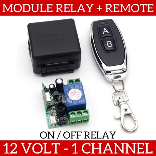 Jual Module 12V Wireless Relay Switch 1CH Plus RF Remote Control On Off ...