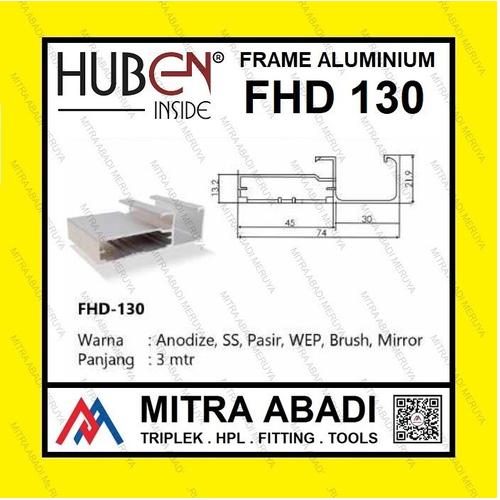 Jual Profil Frame Handle Alumunium Aluminium HUBEN FHD 130 FHD130 FHD