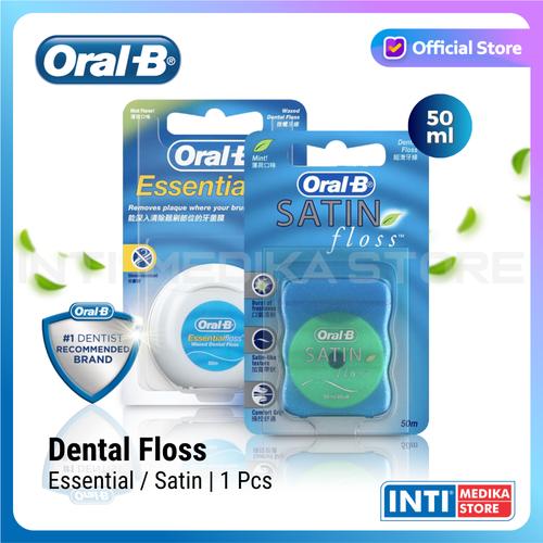 Jual ORAL B Benang Pembersih Sela Gigi 50m Dental Floss Essential