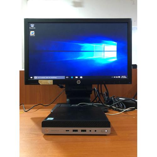 Jual PC HP PRODESK 600G3 DM Core i7/6700T/2.80Ghz/16GB/1TB Monitor HP