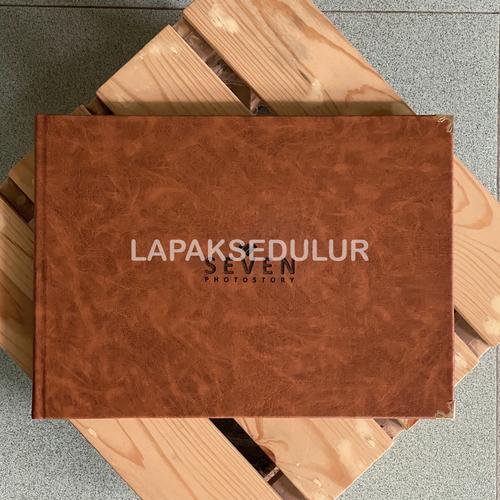 Jual 15 SHEET ALBUM FOTO MAGNETIC KULIT COKLAT BERCAK PREMIUM LANDSCAPE ...