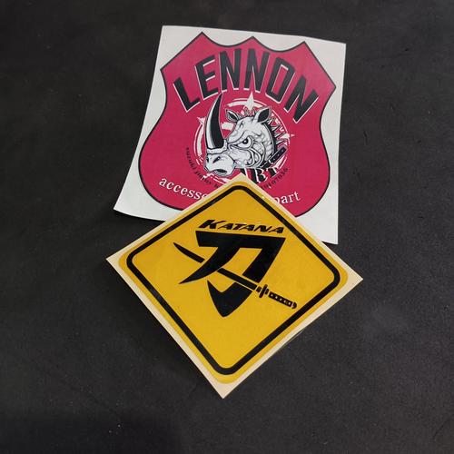 Jual sticker stiker cutting logo samurai Suzuki Jimny katana - Kab