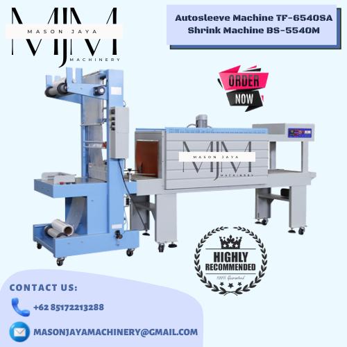 Auto Sleeve Loading Machine Jual Mesin Auto Sleeve Machine TF-6540SA Shrink Tunnel BS-5540M - Kota ...