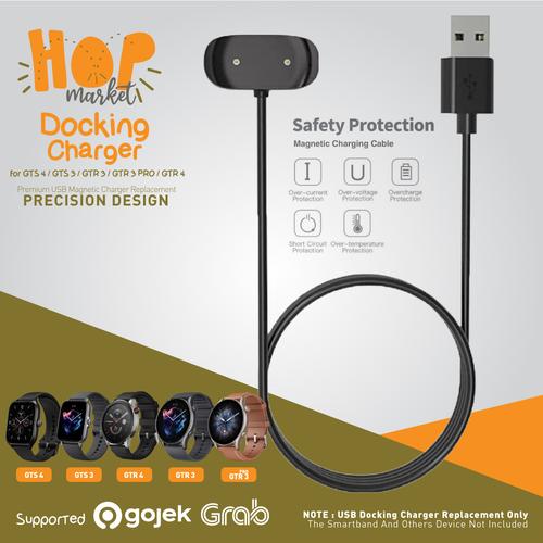 Chargeur Compatible Avec Amazfit T-Rex 2, GTR 4, GTR 3, GTR 3 Pro, GTS