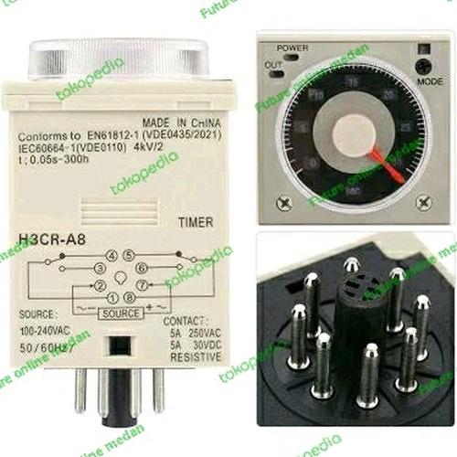 Promo OMRON TIMER H3CR-A8 220V AC SOLID STATE TIMER RELAY H3CRA8 - LORENA Diskon 50% Di Seller - Foto 7