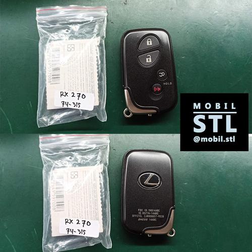 Jual KUNCI SMART KEY LEXUS RX 270, RX 350 ID 74 315 / 433A Jakarta