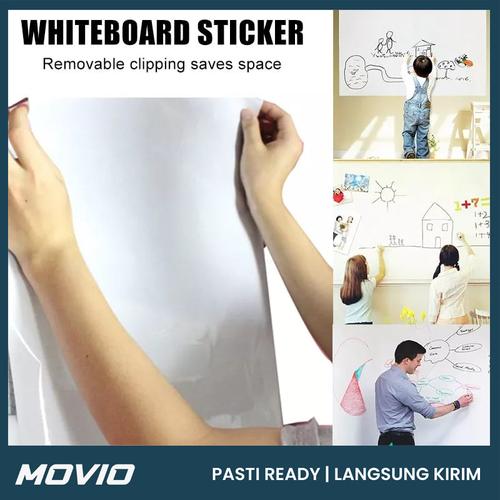 Promo MOVIO Wall Sticker Whiteboard Stiker Papan Tulis Tempel Dinding